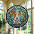 Fox Terrier Memorial Stained Glass Effect Suncatcher